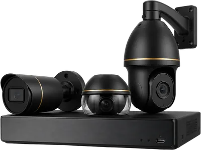 IP, dome and PTZ CCTV cameras with NVR