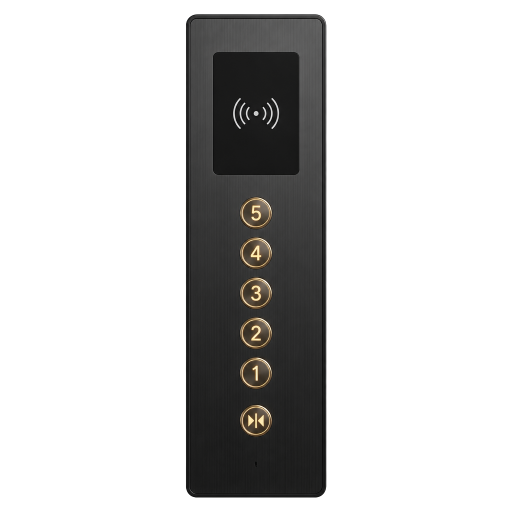 Elevator access control panel with RFID reader
