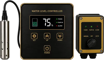 Smart water level controller with tank sensor and pump box